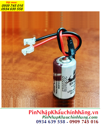 Sunmoon ER14250; Pin nuôi nguồn Sunmoon ER14250 lithium 3.6v 1/2AA 1200mAh (Loại có zắc CẮM)